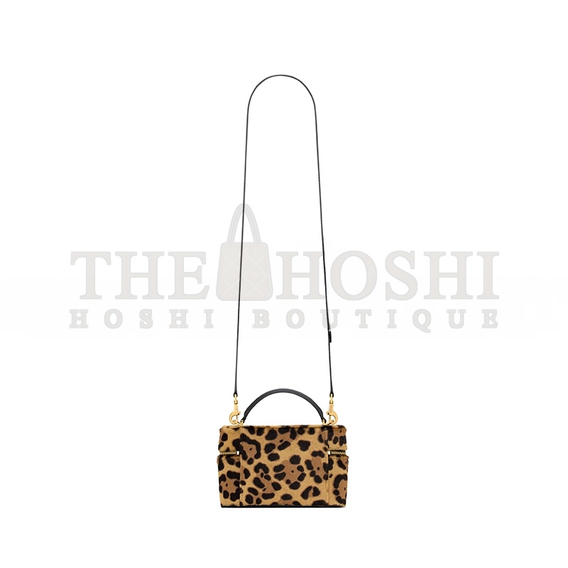 Y51 GABY HORSEHAIR-EFFECT LEATHER COSMETIC BAG 798098AAE6T2490 (18*11*6.5cm) Master Quality